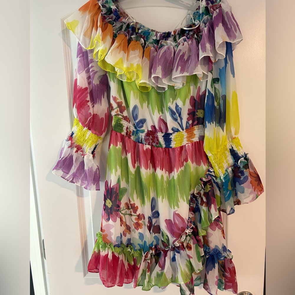 Patbo Bloom Off The Shoulder Dress Size Small - Picture 3 of 4